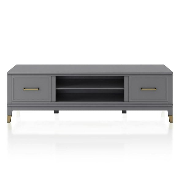 Dorel Home Westerleigh TV-Stand with Doors in Graphite Grey