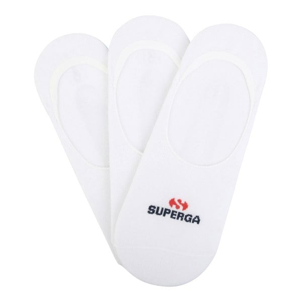 Superga Womens/Ladies No Show Socks (Pack of 3) - White
