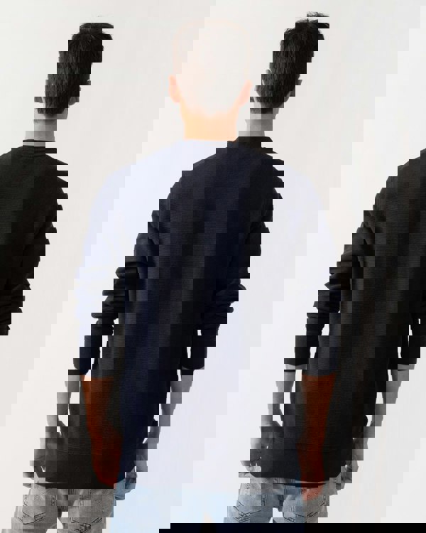 GANT GANT Mens Texture Crew Neck Sweatshirt