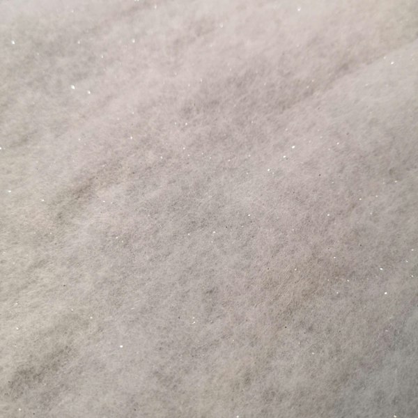 Samuel Alexander 2.4m x 90cm Soft White Glitter Artificial Fake Snow Blanket Christmas Decoration