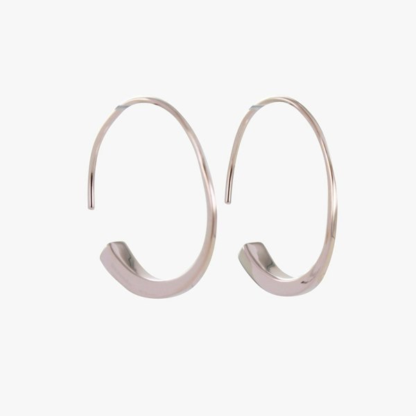 Sterling Silver Farrier Nail Hoop Earrings - Reeves & Reeves