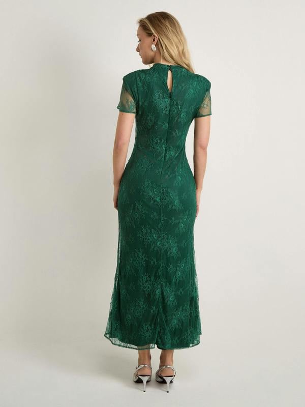GWD Gracie Green Lace Maxi Dress