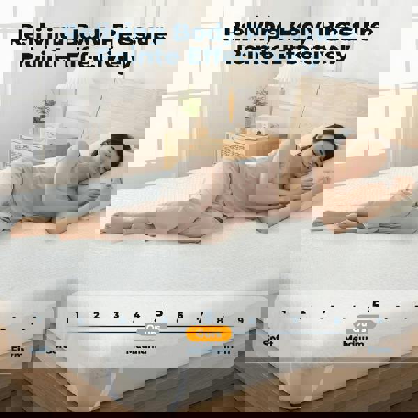 Lavio Memory Foam Mattress Topper King Bamboo Charcoal Cooling Gel 8cm Thick Washable