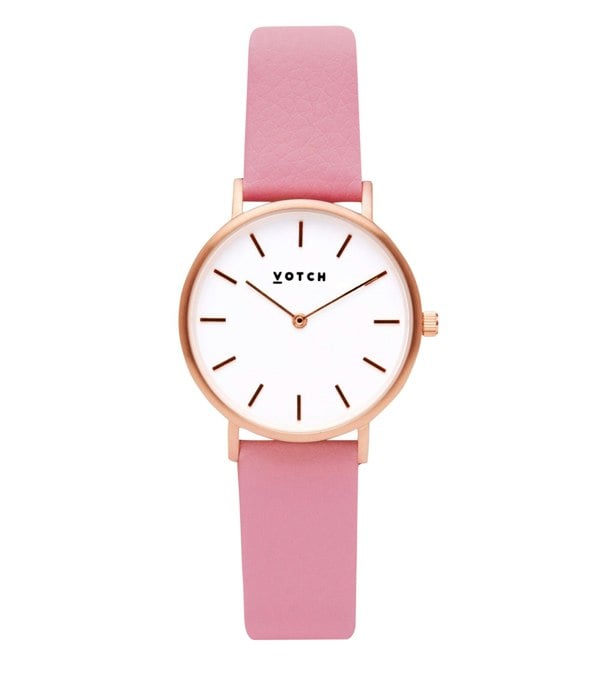 Votch Rose Gold & Flamingo Pink Watch | Petite