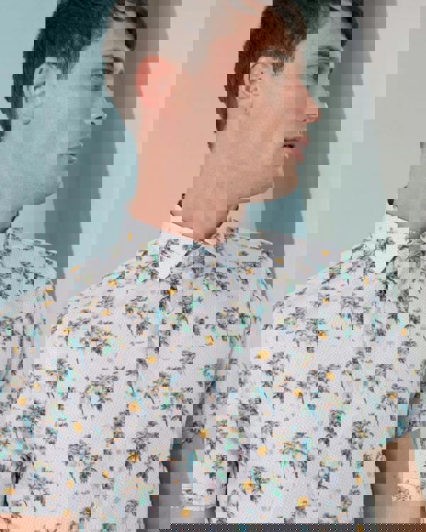 Steel & Jelly Limited Edition Sun & Palm Tree Print Short Sleeve Shirt