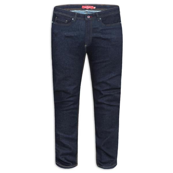 Duke Mens D555 Cedric Stretch Tapered Kingsize Jeans - Indigo