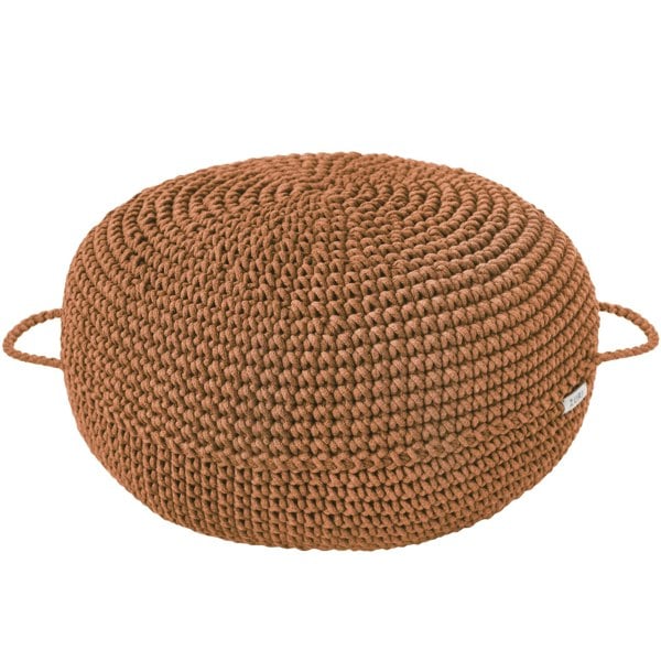 Zuri House Crochet ottoman | CINNAMON