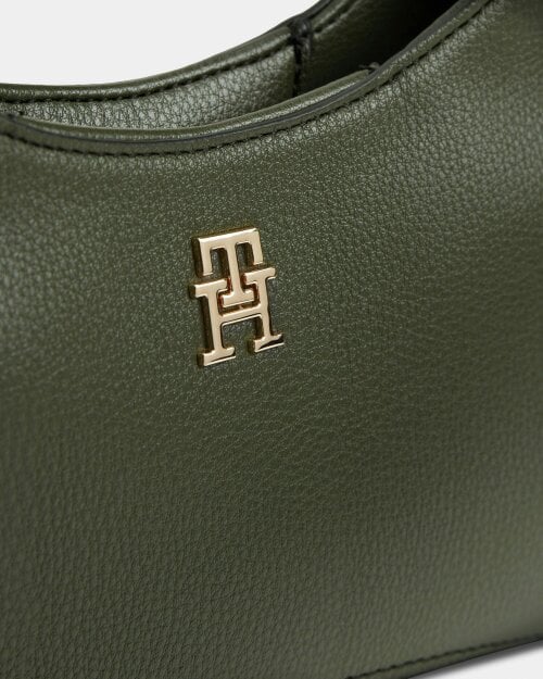 Tommy Hilfiger TH Everyday Womens Mini Hobo Bag - Dark Olive