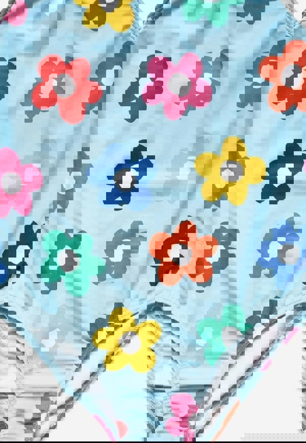 Rainbow Bloom Print Kids' Swimsuit - Toby Tiger