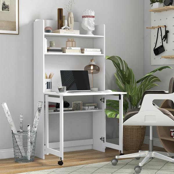 Desk with Shelves