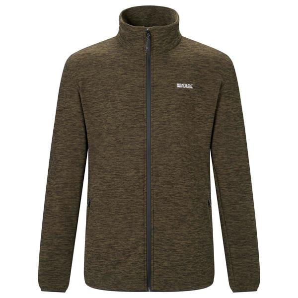 Regatta Mens Harrow Full Zip Fleece Jacket - Dark Khaki - 