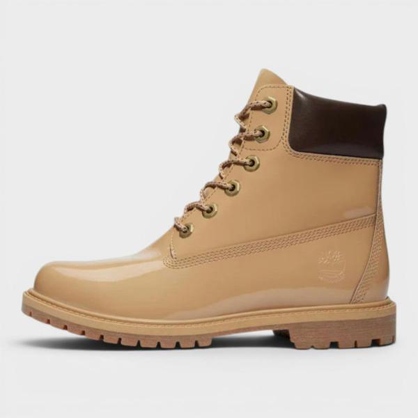 Timberland Premium 6 Inch Lace Waterproof Wheat Patent Leather