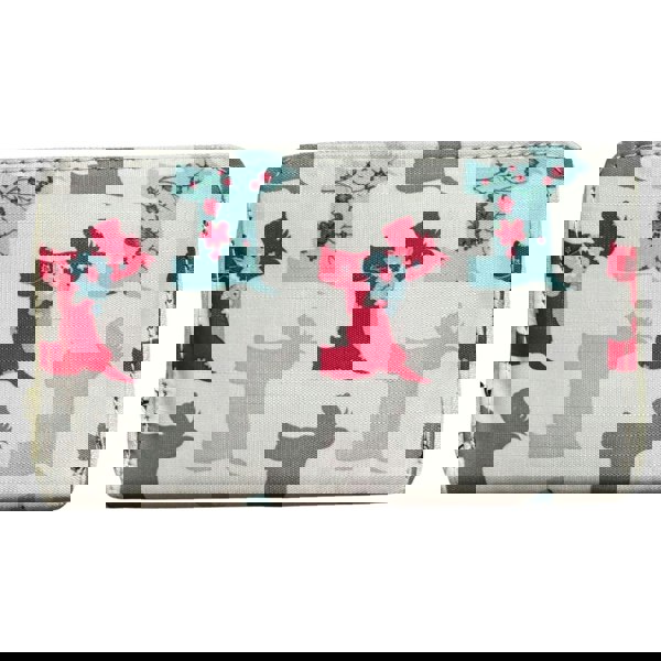 Fores Collection Scotty Dog Print Zip Around Purse