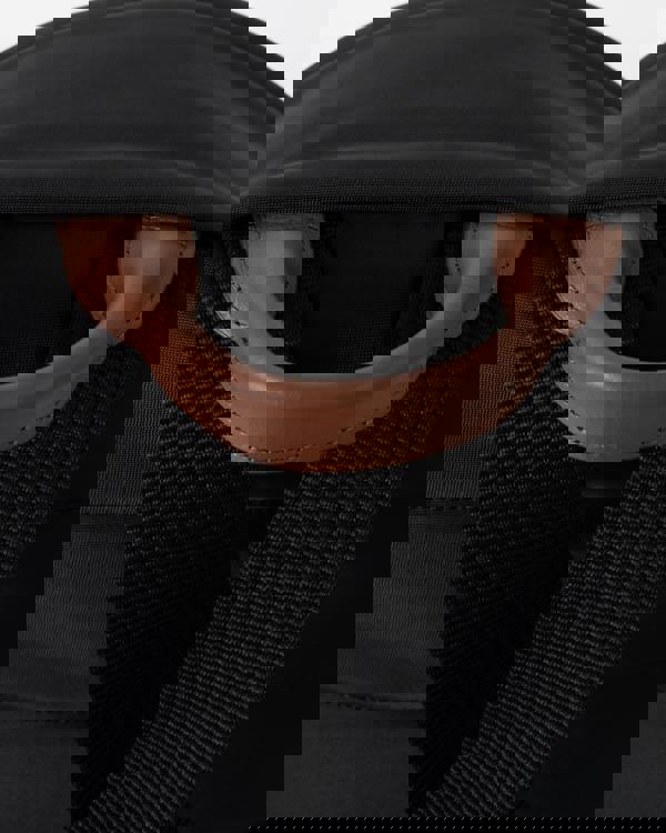 handle of Tommy Hilfiger Popette Dome Womens Backpack in Black