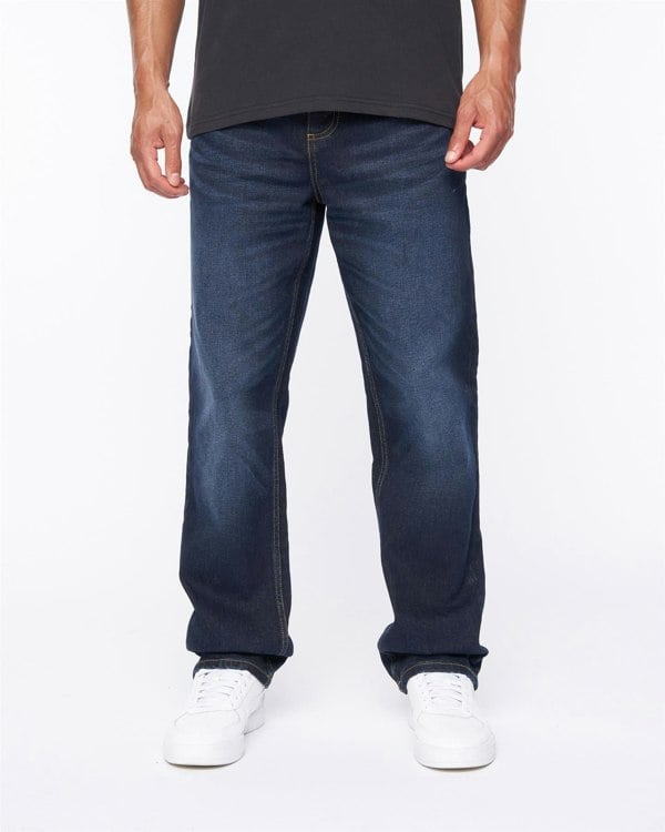 Duck and Cover Rushawn Relaxed Fit Jeans Dark Wash