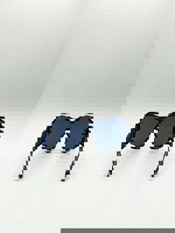 SVNX Square Oversized Mask Sunglasses in Black