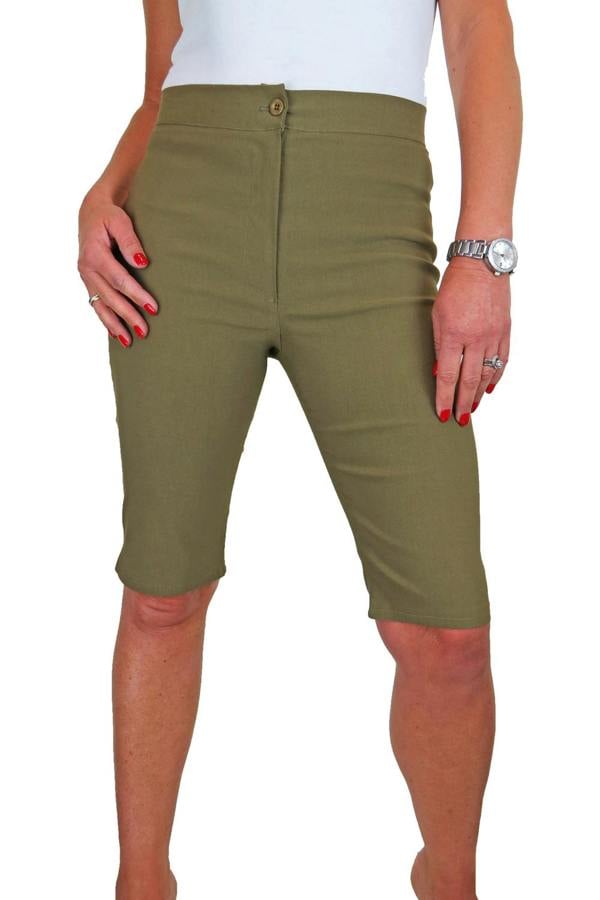 Paulo Due Women's Casual Stretch Knee Length Shorts