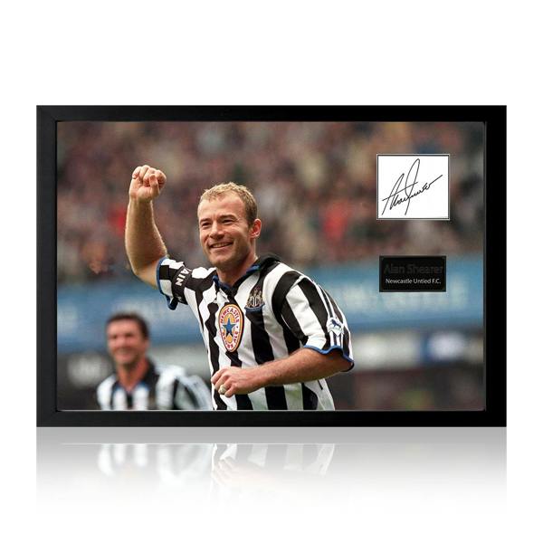 Alan Shearer Signed Newcastle United Cut Iconic Frame