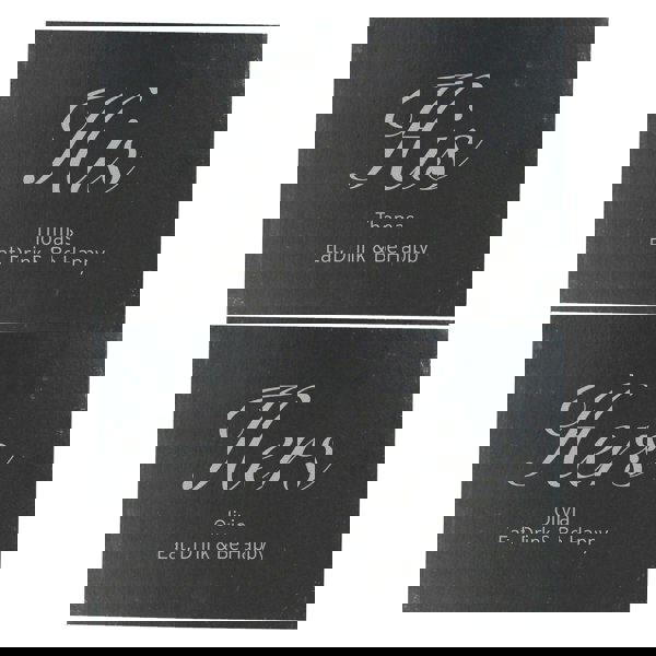 Personalised Memento Company Personalised His and Hers Slate Placemat Set