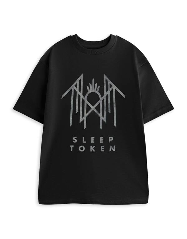 Sleep Token Unisex Black Crystalina Logo Short Sleeved T-Shirt