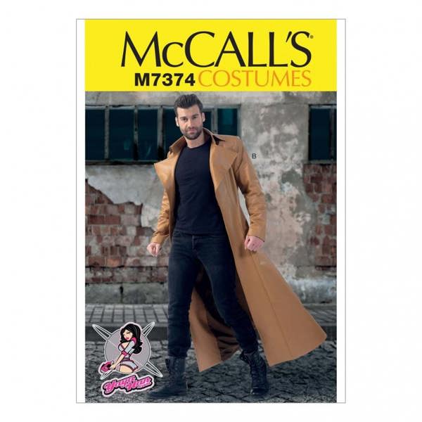 McCalls 7374 Paper Sewing Pattern – Men's Coat, Intermediate