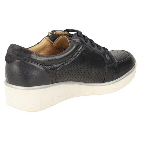 Padders Ladies Padders Side Zip Lace Up Trainers Ivy