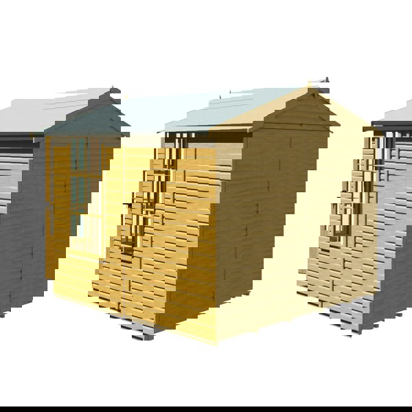 Shire Delmora 8x8 Summerhouse Interlock Cladding - Best Shed