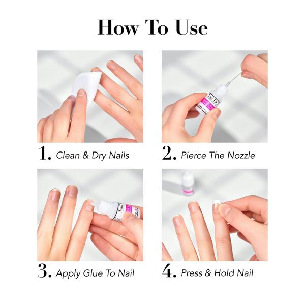 Nail HQ Quick & Easy Nail Glue – 3ml