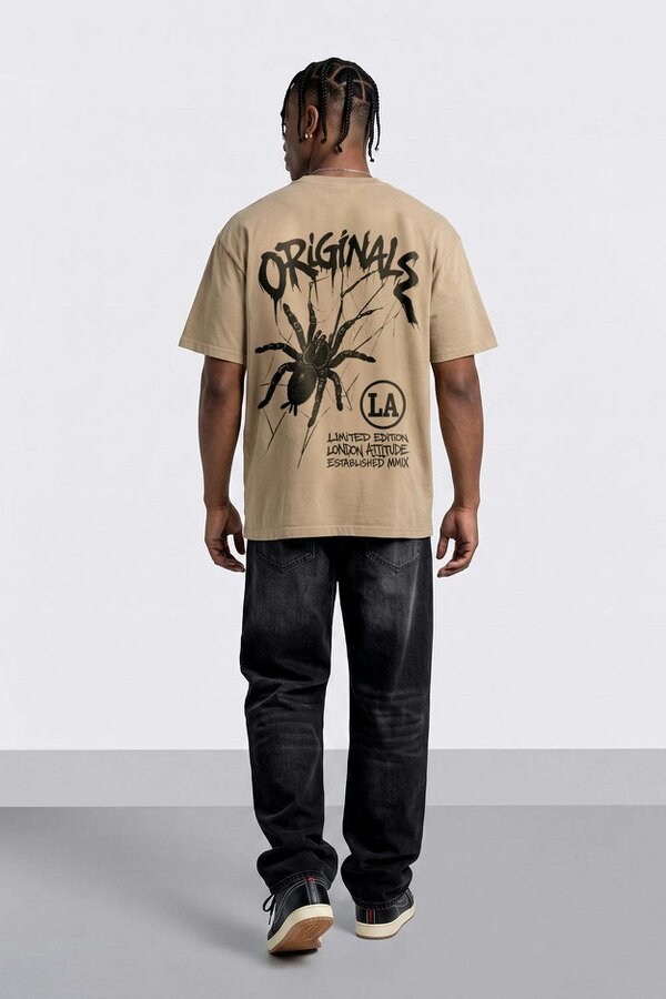 London Attitude Originals Oversized Heavyweight Spider T-Shirt
