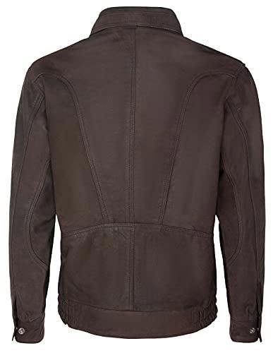 Infinity Leather Mens Leather Bluson Tailored Bomber Jacket