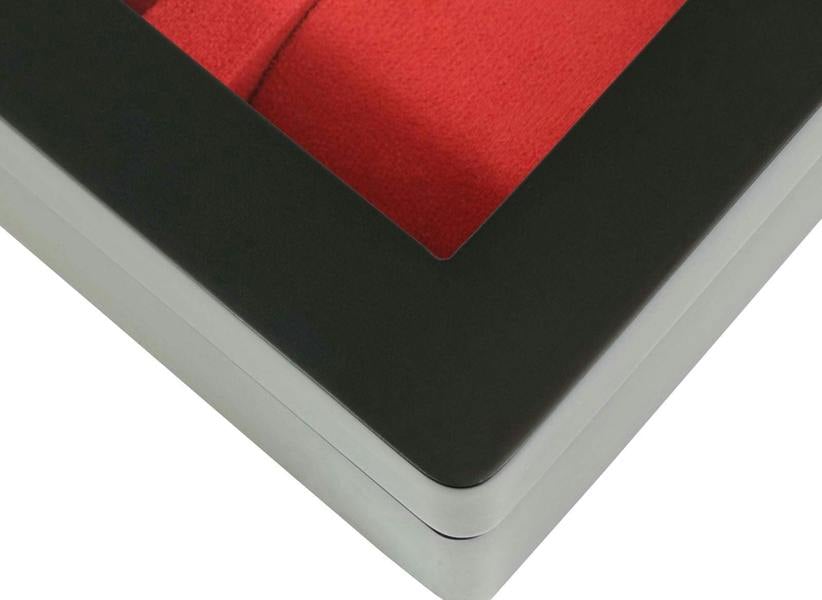 8 Slot Black Wooden Watch Box with Red Velvet Lining watch boxKennett Great Britain