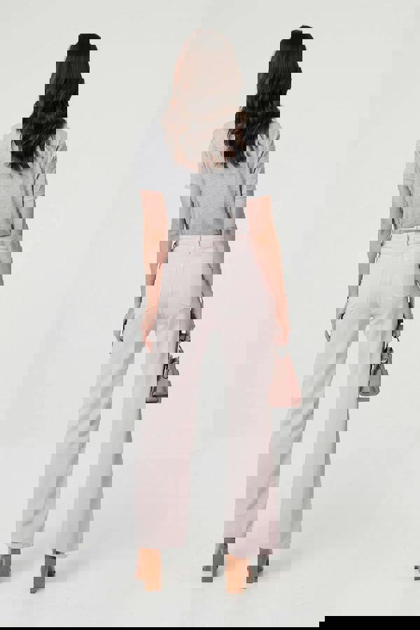 Pink | High Waist Straight Leg Jeans