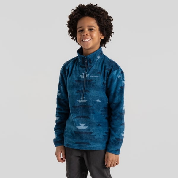 Craghoppers Kid's Half Zip Fleece Top - Blue Navy