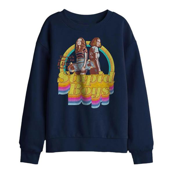 Stranger Things Childrens/Kids Stupid Boys Sweatshirt - Navy - 