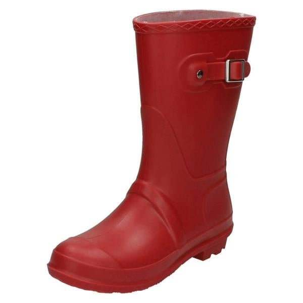 Spot On Ladies Spot On Short Side Buckle Wellington Boots X1219