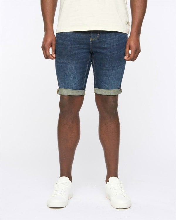 Duck and Cover Mustone Denim Shorts Raw Wash