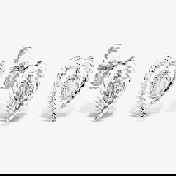 Rosa Lea Floating Heart Stud Earrings BJ-E3247C