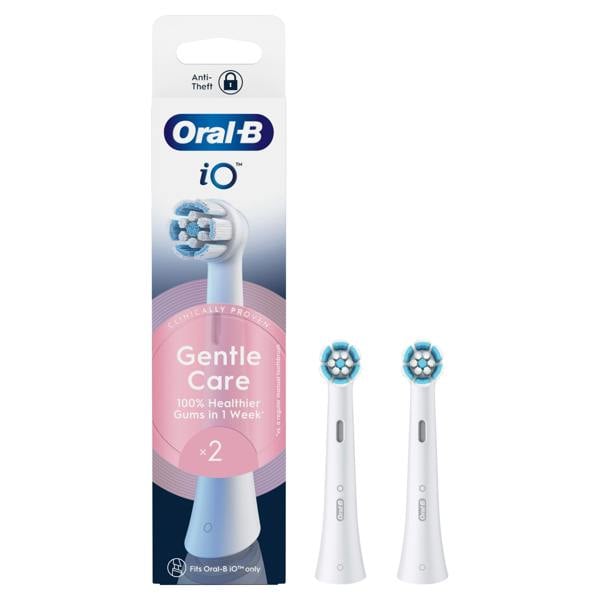 Oral-B iO Series Gentle Care, Original Brush Heads, for Sensitive Gums, 2