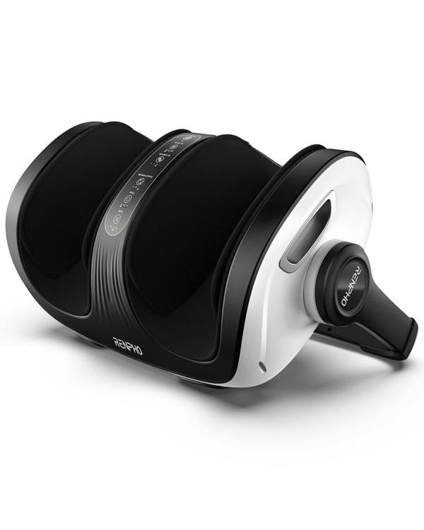 RENPHO 2-in-1 Foot & Calf Massager - With heat - Adjustable - White