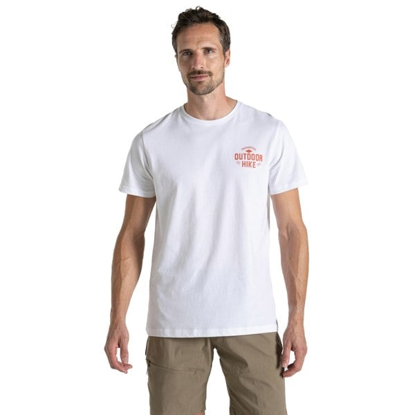 Craghoppers Mens Lucent Sunset Short-Sleeved T-Shirt - Optic White