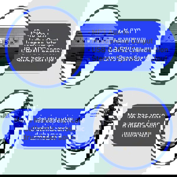 Axus AXK4 Electronic Drum Kit with Stool, Headphones and Sticks