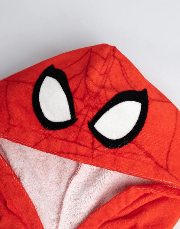 Vanilla Underground Spiderman Boys Blue Character Head Poncho Towel (One Size)