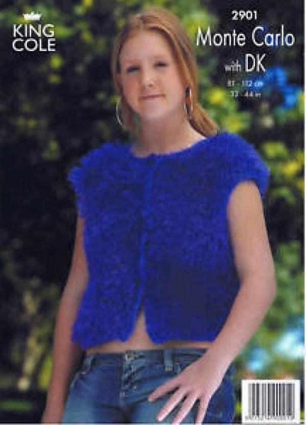 King Cole Knitting Pattern 2901, Cardigans for Women, 32 inch - 44 inch - Easy
