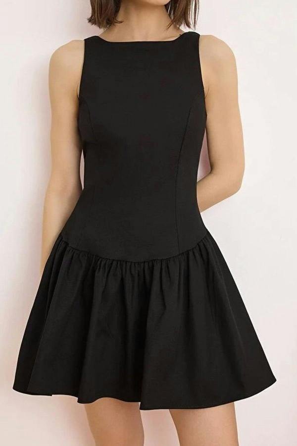 WOVCOR Sleeveless Fitted Mini Dress