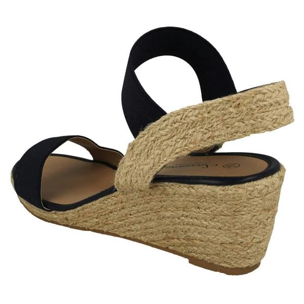 Savannah Womens Savannah Slip On Wedge Heeled Sandal F2297