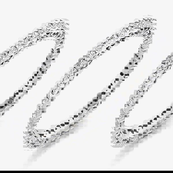 T. H. Baker Platinum Channel-Set Diamond Eternity Ring (N) FET1217