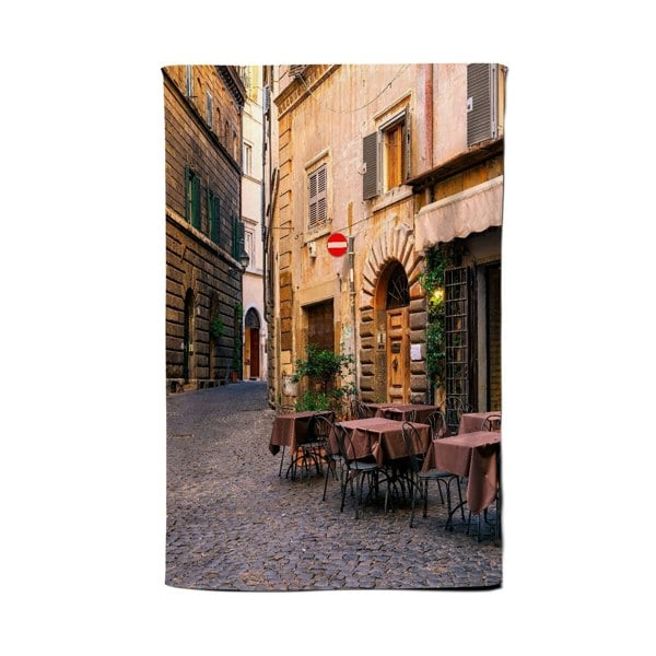 Warren Reed Cozy Rome Street Tea Towel