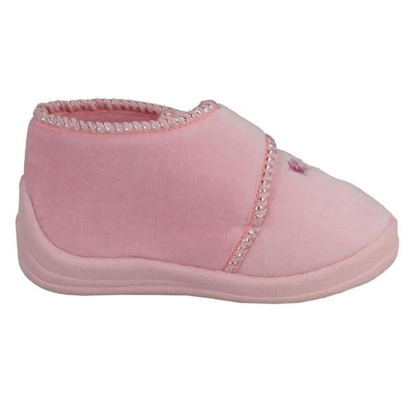 Spot On Girls Spot On Bootee Slippers With Butterfly Detail X2030
