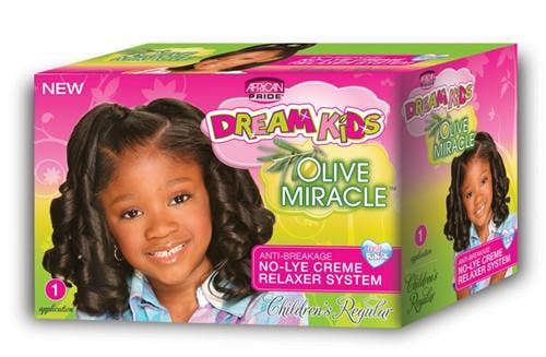 African Pride Dream Kids Olive Miracle Relaxer Kit Regular