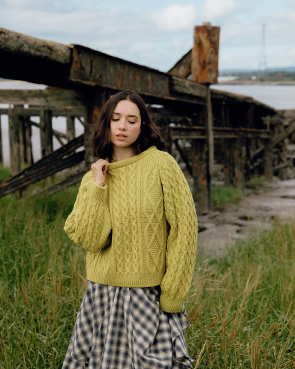 Peregrine Beckett Cable Knit Crew Jumper